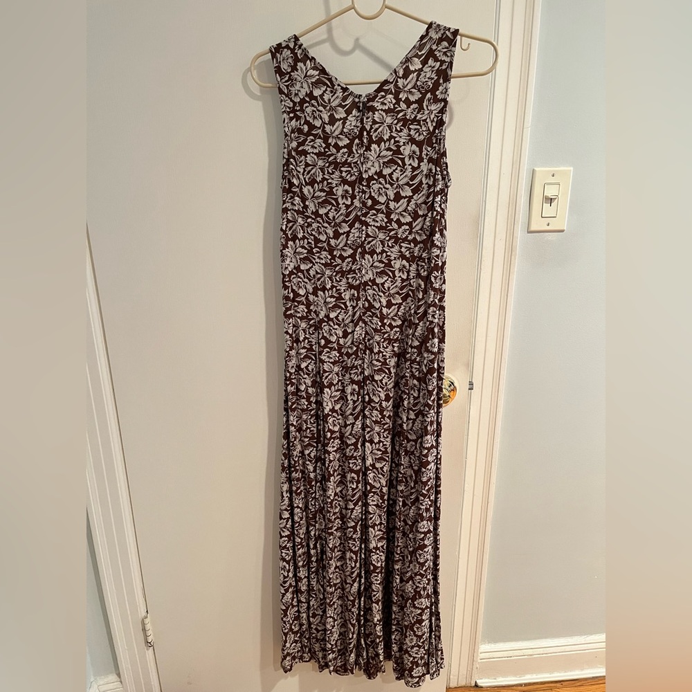 United Colors of Benetton brown floral maxi dress